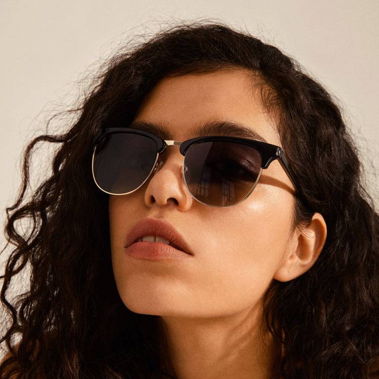 Pilgrim CHARLIE Sonnenbrille Schwarz/Gold Auslauf