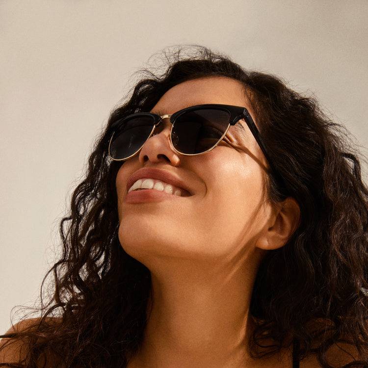 Pilgrim CHARLIE Sonnenbrille Schwarz/Gold Auslauf