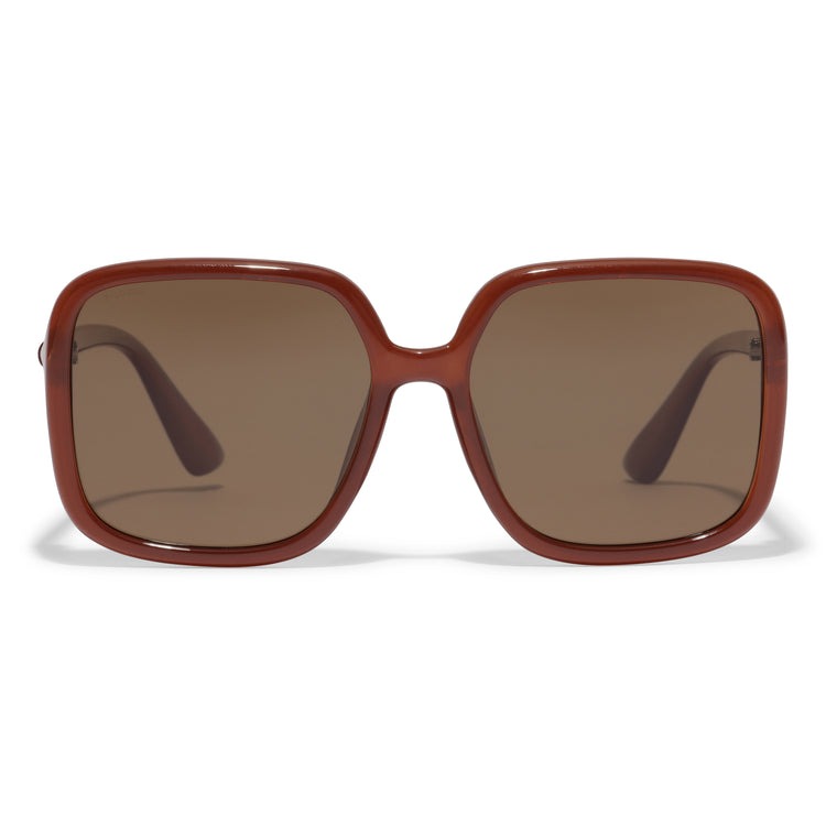 Pilgrim MILAN oversized Retro-Sonnenbrille braun Günstiger Verkauf
