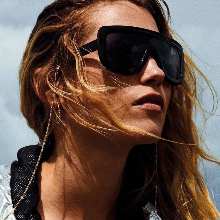 Pilgrim FIDELIA oversized Shield-Sonnenbrille, Schildpatt dunkel Verkauf