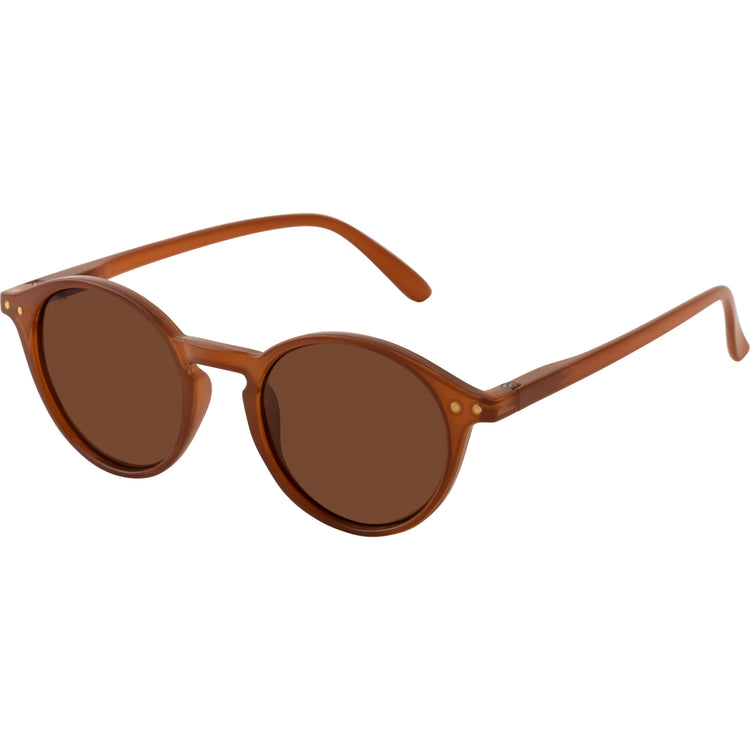 Pilgrim ROXANNE klassische runde Sonnenbrille, braun