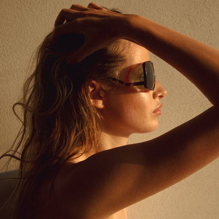 Pilgrim ELLEN oversized Retro-Sonnenbrille, Schildpatt Schlussverkauf