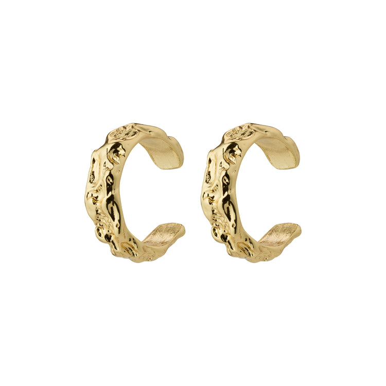 Pilgrim KINGA recycelte Cuff-Ohrringe vergoldet