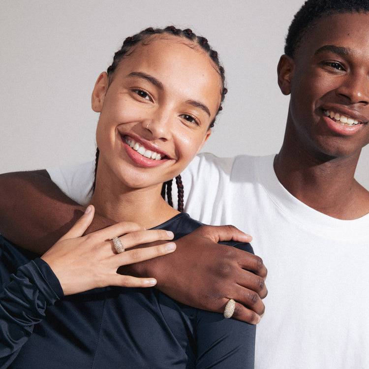 Pilgrim FOCUS recycelte Kristall Ring vergoldet Outlet