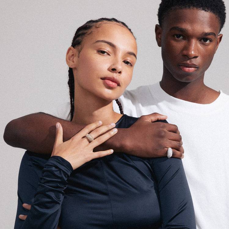 Pilgrim FOCUS recycelte Kristall Ring vergoldet Outlet