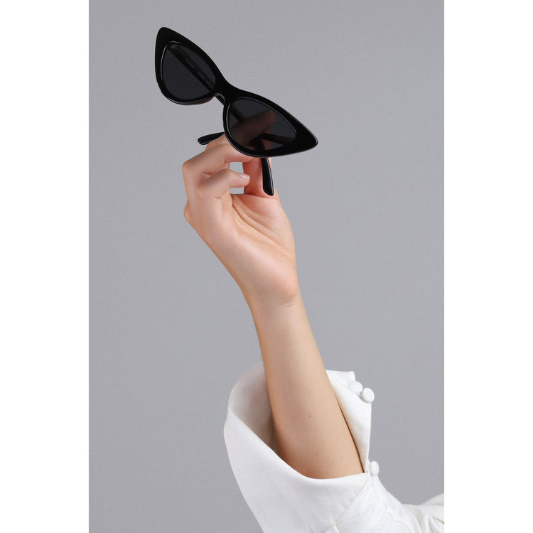 Pilgrim JOSELINE Cat-Eye-Sonnenbrille schwarz Schlussverkauf