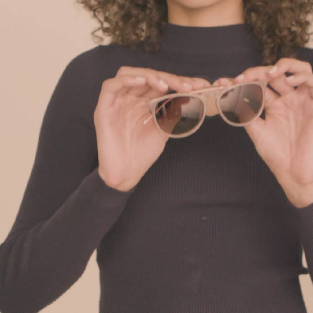 Pilgrim VANILLE Sonnenbrille hellgrau/Gold Günstiger Verkauf
