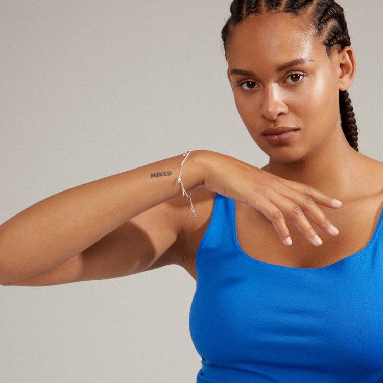 Pilgrim QUINN recyceltes Kristall-Armband mit Charm, versilbert Online
