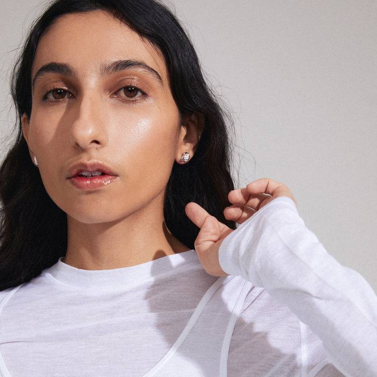 Pilgrim INAYA recycelte Ohrringe versilbert Outlet