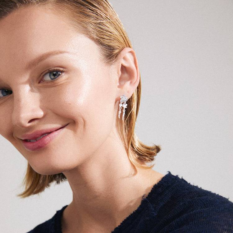 Pilgrim ZHURI recycelte Ohrringe versilbert Discount Store für neue Produkte
