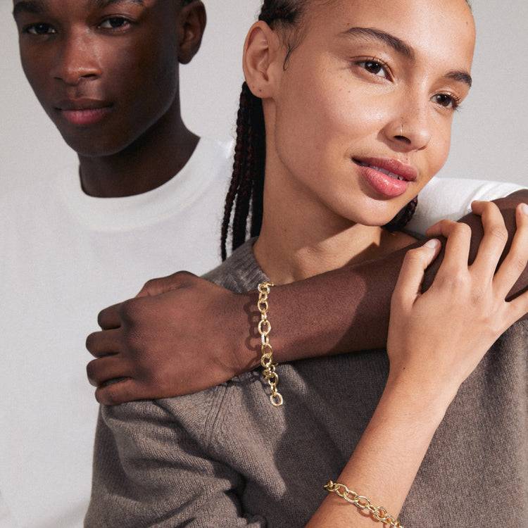 Pilgrim AMIRI recyceltes Armband vergoldet Riesige Rabatte
