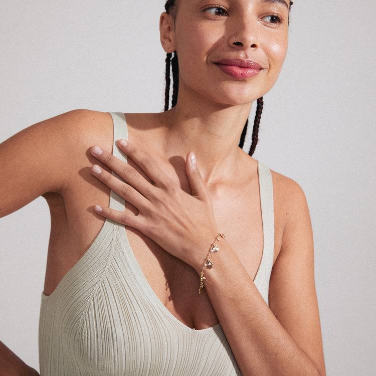 Pilgrim PRUCENCE recyceltes Armband vergoldet 2025