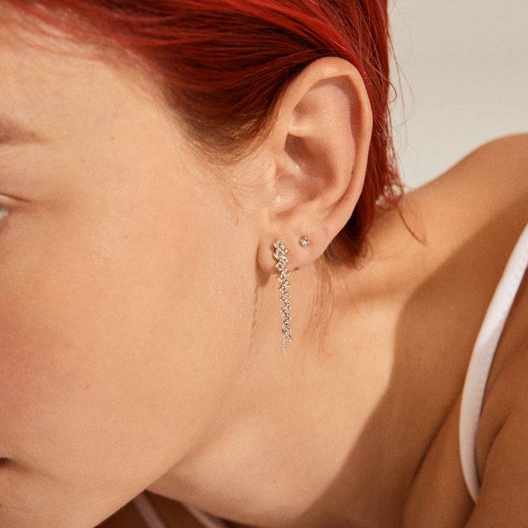 Pilgrim JOLENE recycelte Kristallohrringe, 2-in-1 Set, versilbert Günstig kaufen