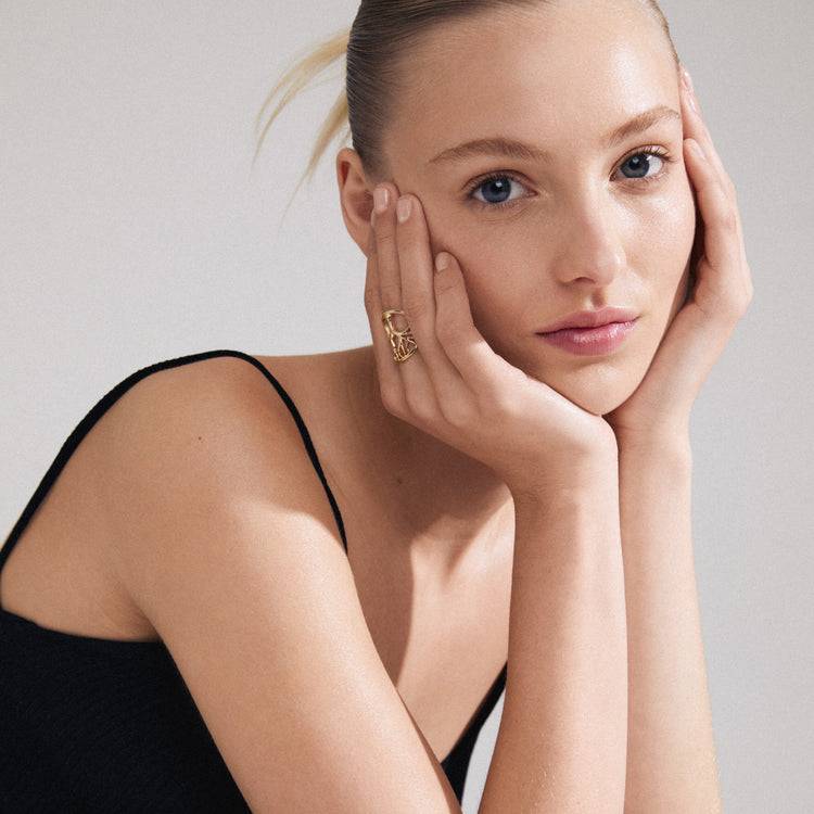 Pilgrim ALIA recycelter Ring vergoldet Cyber Monday