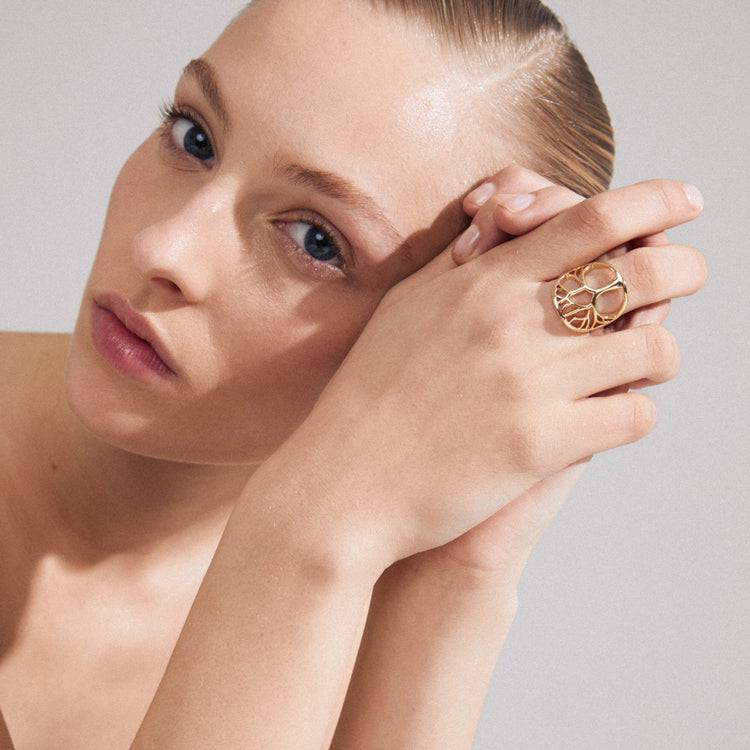 Pilgrim ALIA recycelter Ring vergoldet Cyber Monday