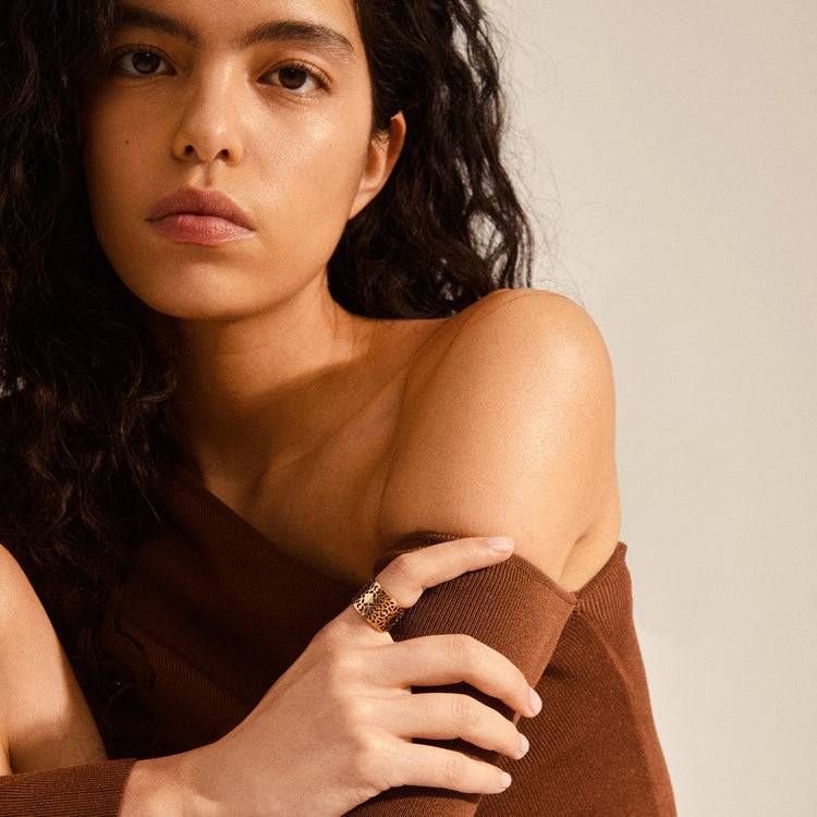 Pilgrim CAROL breiter Ring mit roségold plattiert Zeitbegrenzte Promotion