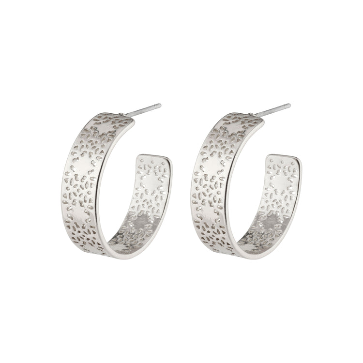 Pilgrim CAROL medium Hoops versilbert Bis zu 65% Rabatt