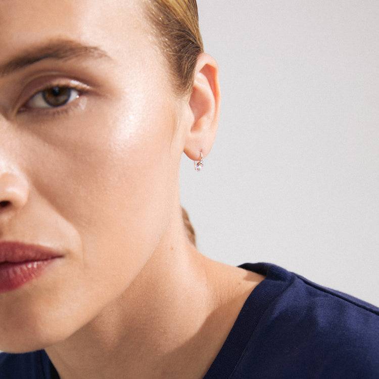 Pilgrim KRISTINE recycelter, einzelner Ohrring versilbert Exklusive Angebote