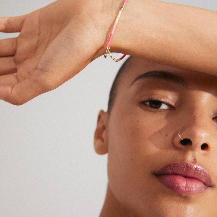 Pilgrim ALISON Armband pink, vergoldet Fabrikverkauf