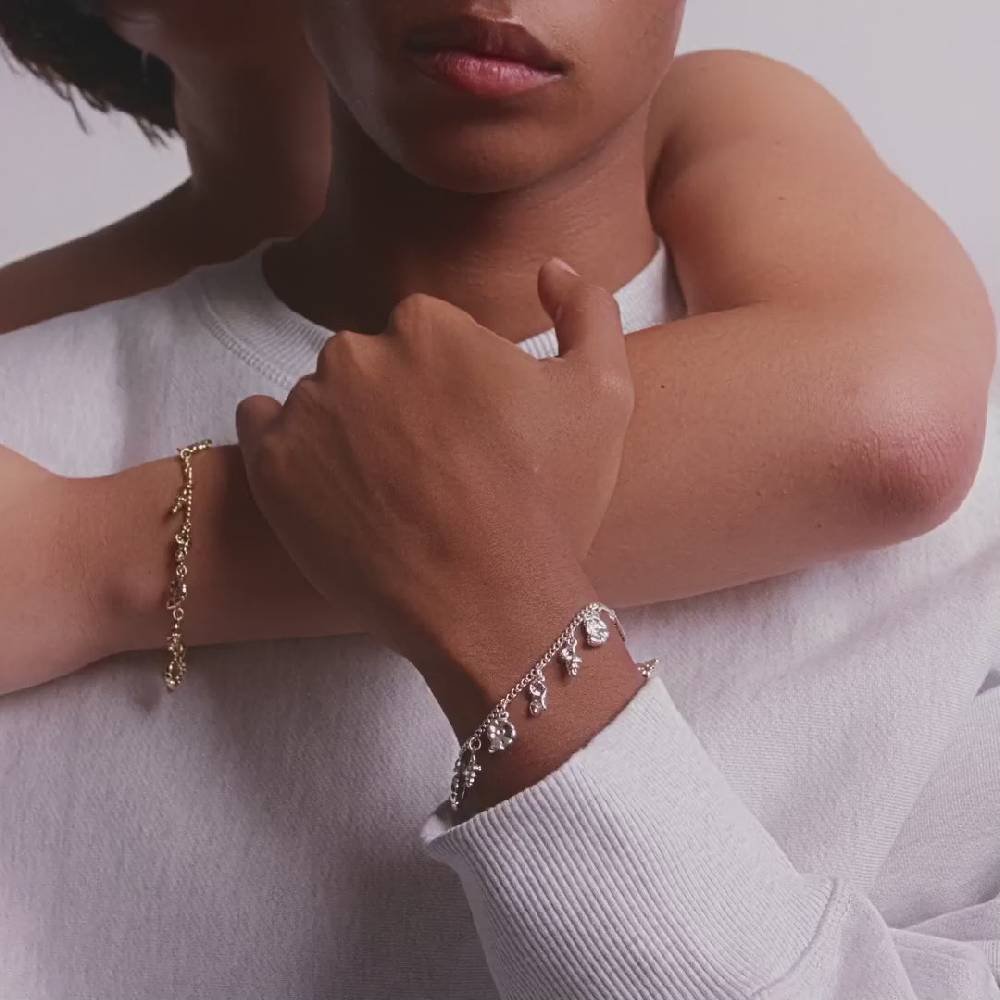 Pilgrim SEA recyceltes Armband, versilbert Tiefpreis