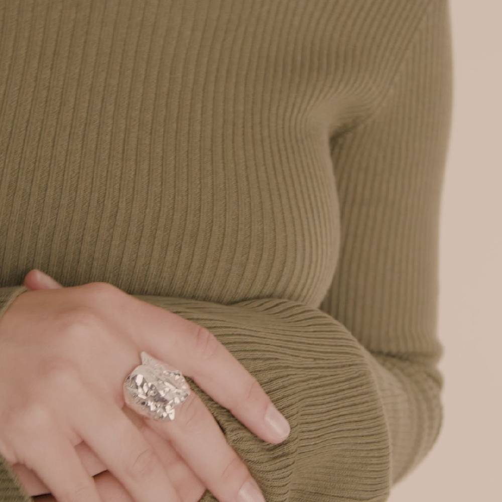 Pilgrim ORAH recycelter Ring versilbert Cyber Monday