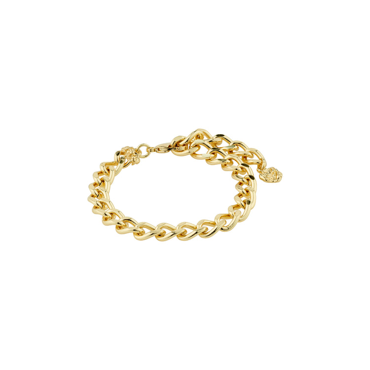Pilgrim CHARM recyceltes Panzerkettenarmband vergoldet Limitierter Zeitrabatt