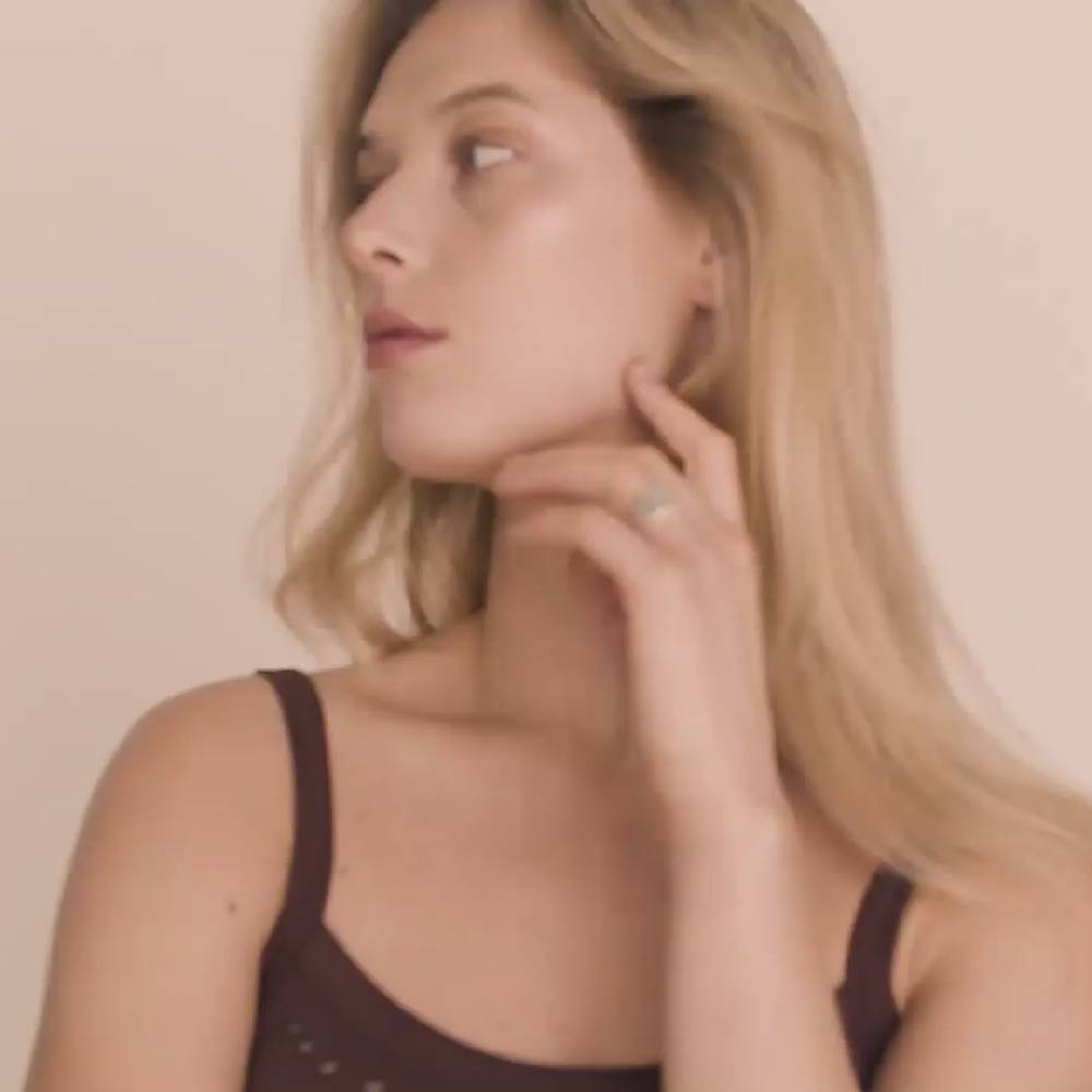 Pilgrim JEMMA Ring mit viereckigem Siegel, versilbert Lagerräumung