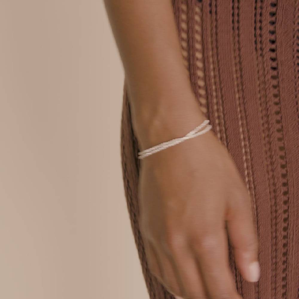 Pilgrim ROWAN Kristallarmband, 2-in-1, versilbert Vierteljährliche Förderung