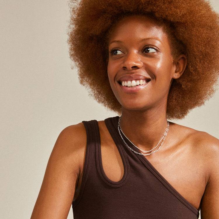 Pilgrim ROWAN recycelte Halskette, 2-in-1, versilbert Discount Store für neue Produkte