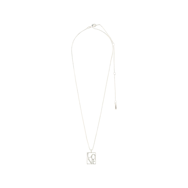 Pilgrim LOVE TAG, recycelte LOVE Halskette versilbert Black Friday Preise