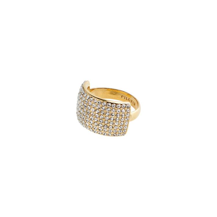 Pilgrim ASPEN recycelte Kristall Ring vergoldet Fabrik Onlineshop