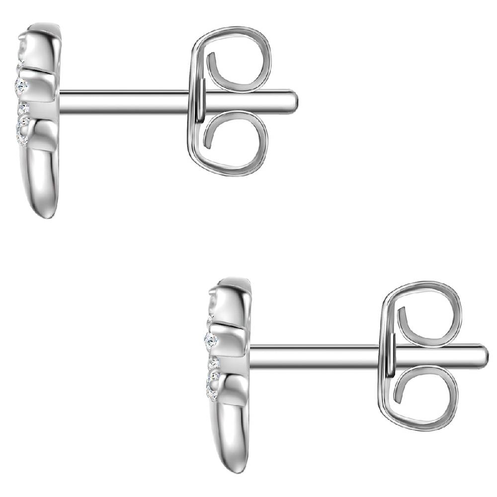 ﻿Rafaela Donata Ohrstecker Sterling Silber Zirkonia weiß Outlet