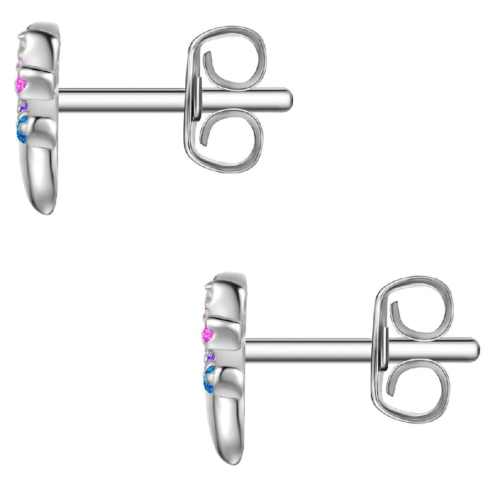 Rafaela Donata Ohrstecker Sterling Silber Zirkonia multicolor Günstiger Verkauf