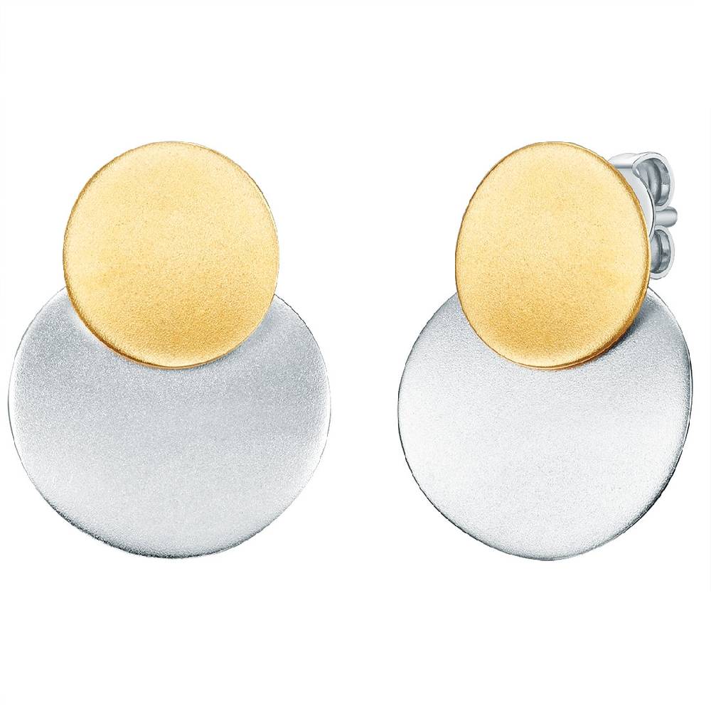 Rafaela Donata Ohrstecker Sterling Silber bicolor
