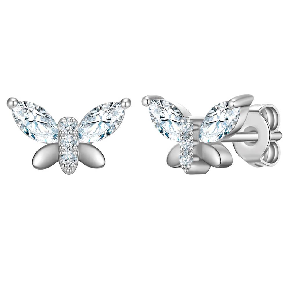 Rafaela Donata Ohrstecker Sterling Silber Zirkonia weiß