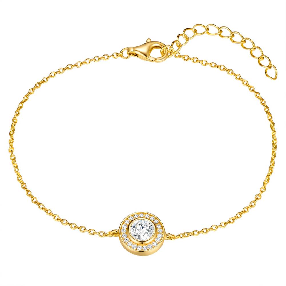 Rafaela Donata Armband Sterling Silber gelbgold Zirkonia weiß