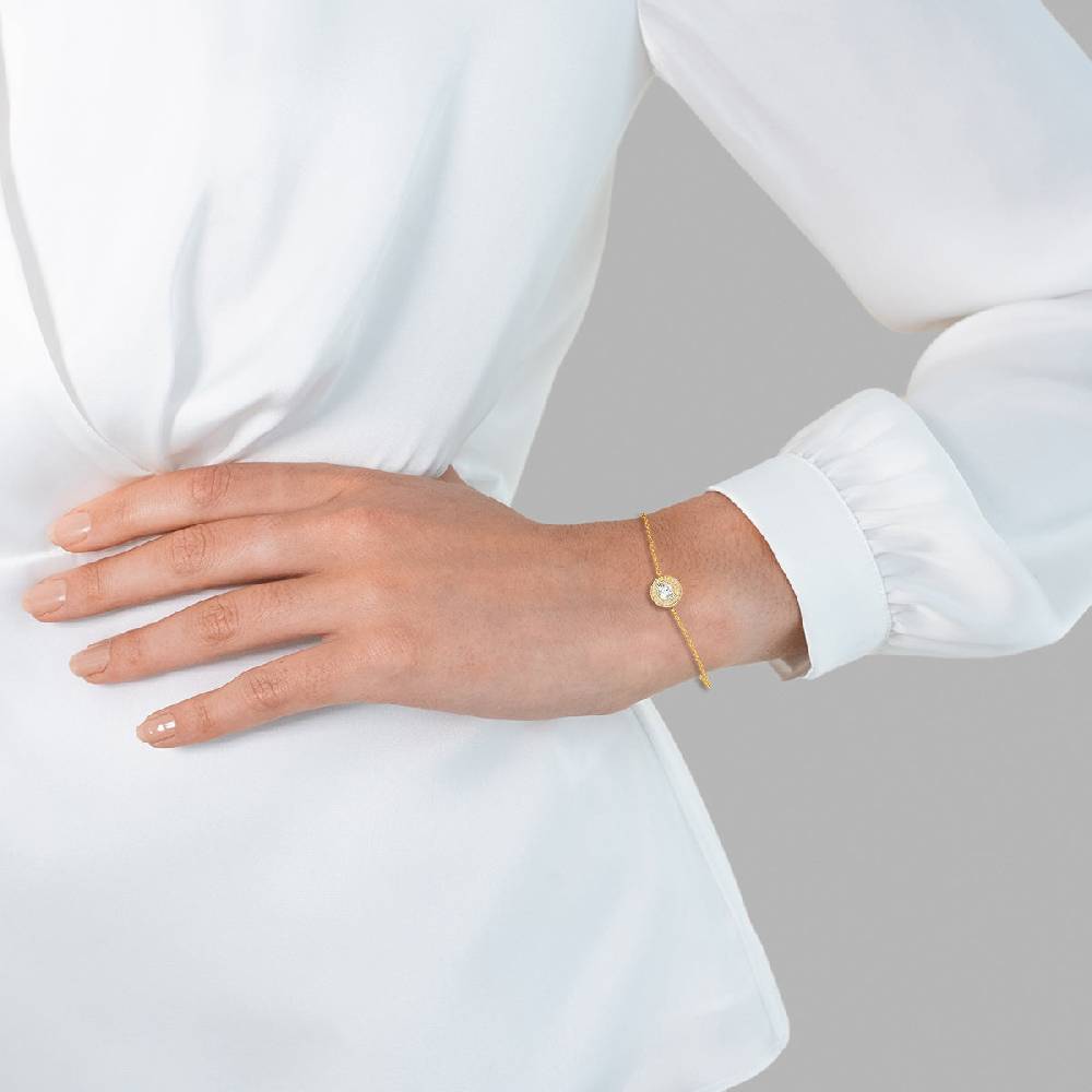 Rafaela Donata Armband Sterling Silber gelbgold Zirkonia weiß Fabrikverkauf