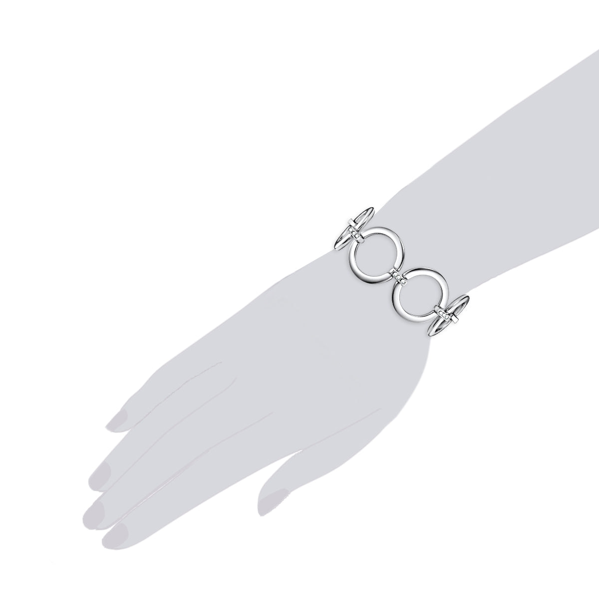 Rafaela Donata Armband verziert mit Kristallen von Swarovski® weiß Verkauf