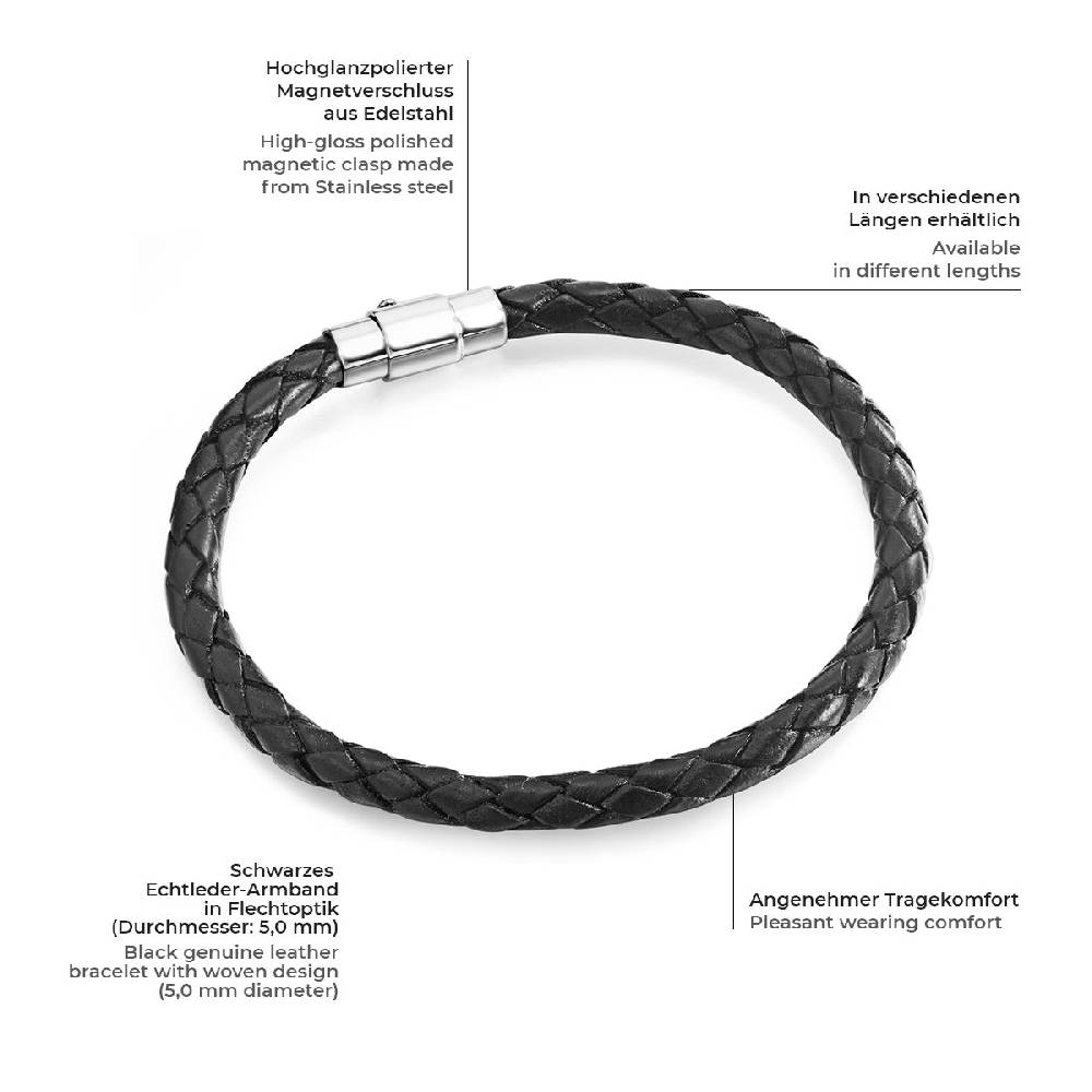 Rafaela Donata Armband schwarz im Angebot