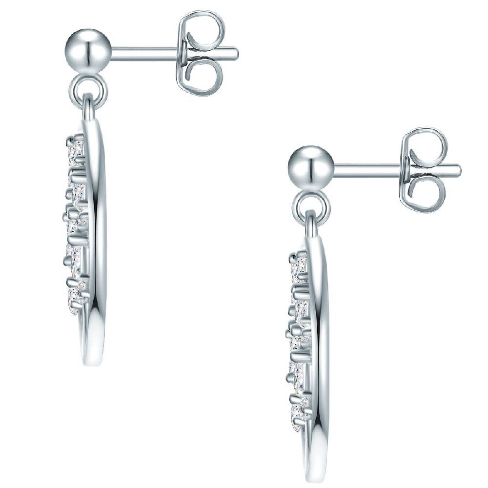 Rafaela Donata Ohrhänger Sterling Silber Zirkonia weiß im Angebot