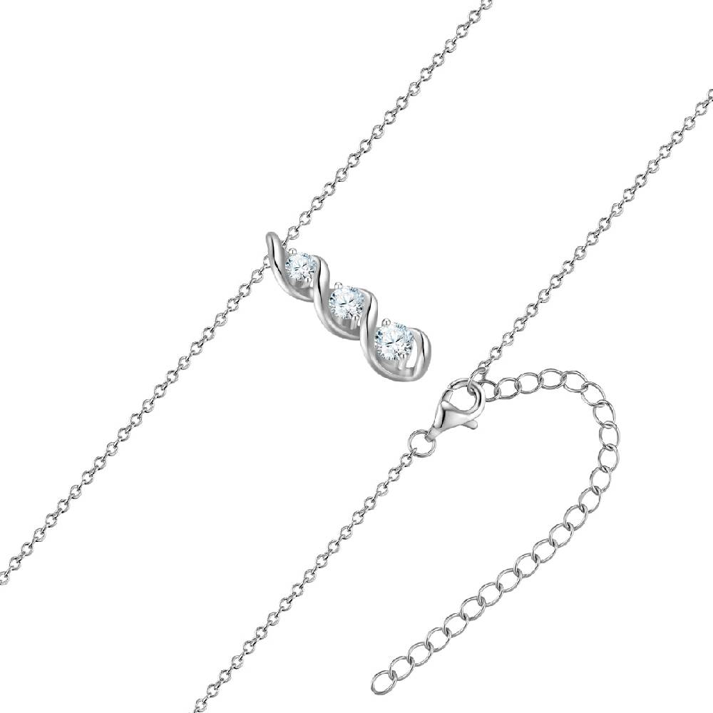 Rafaela Donata Kette mit Anhänger Sterling Silber Zirkonia weiß im Angebot