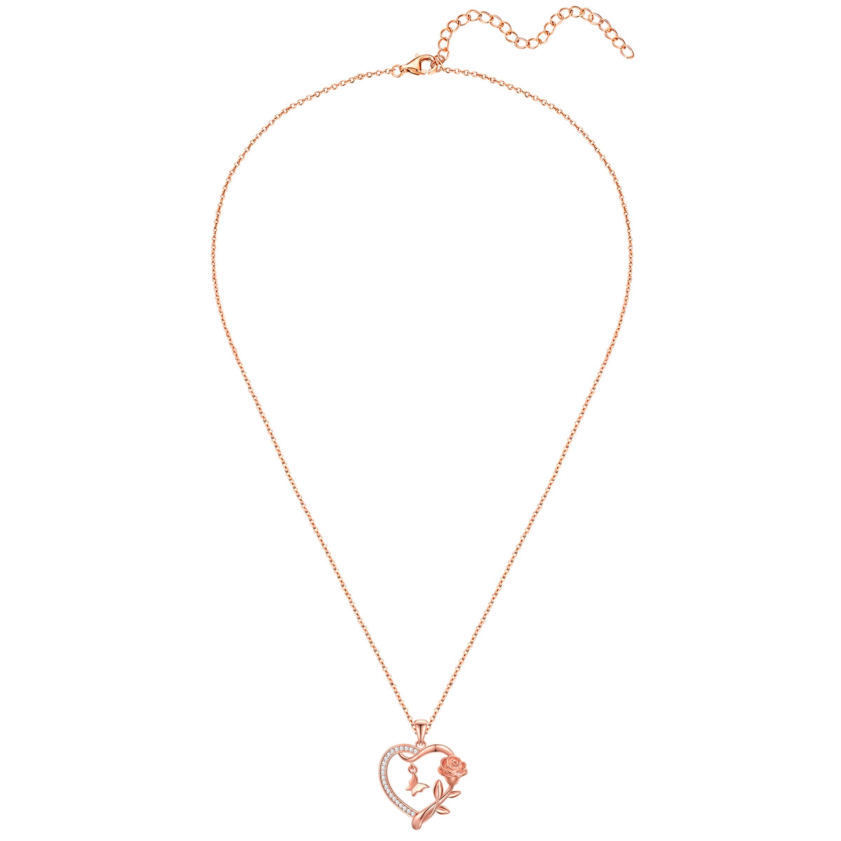 Rafaela Donata Kette mit Anhänger Sterling Silber roségold Zirkonia weiß Online