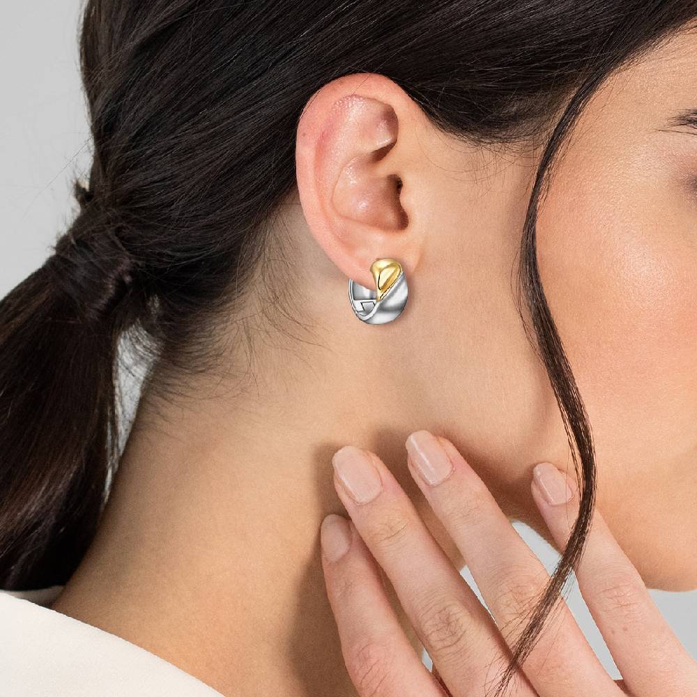 Rafaela Donata Creolen Sterling Silber bicolor Fabrikverkauf