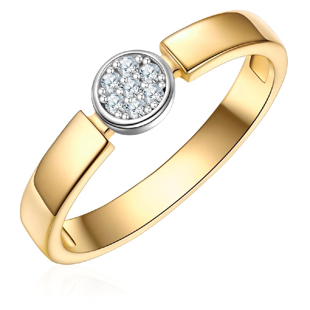 Rafaela Donata Ring Sterling Silber bicolor Zirkonia weiß Hotsell