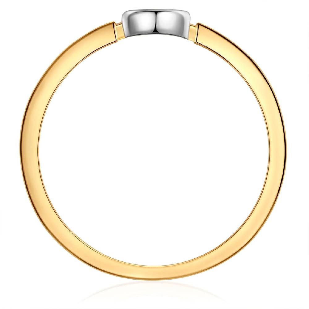 Rafaela Donata Ring Sterling Silber bicolor Zirkonia weiß Hotsell