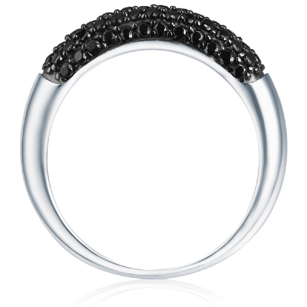 Rafaela Donata Ring Sterling Silber Zirkonia schwarz Fabrikverkauf