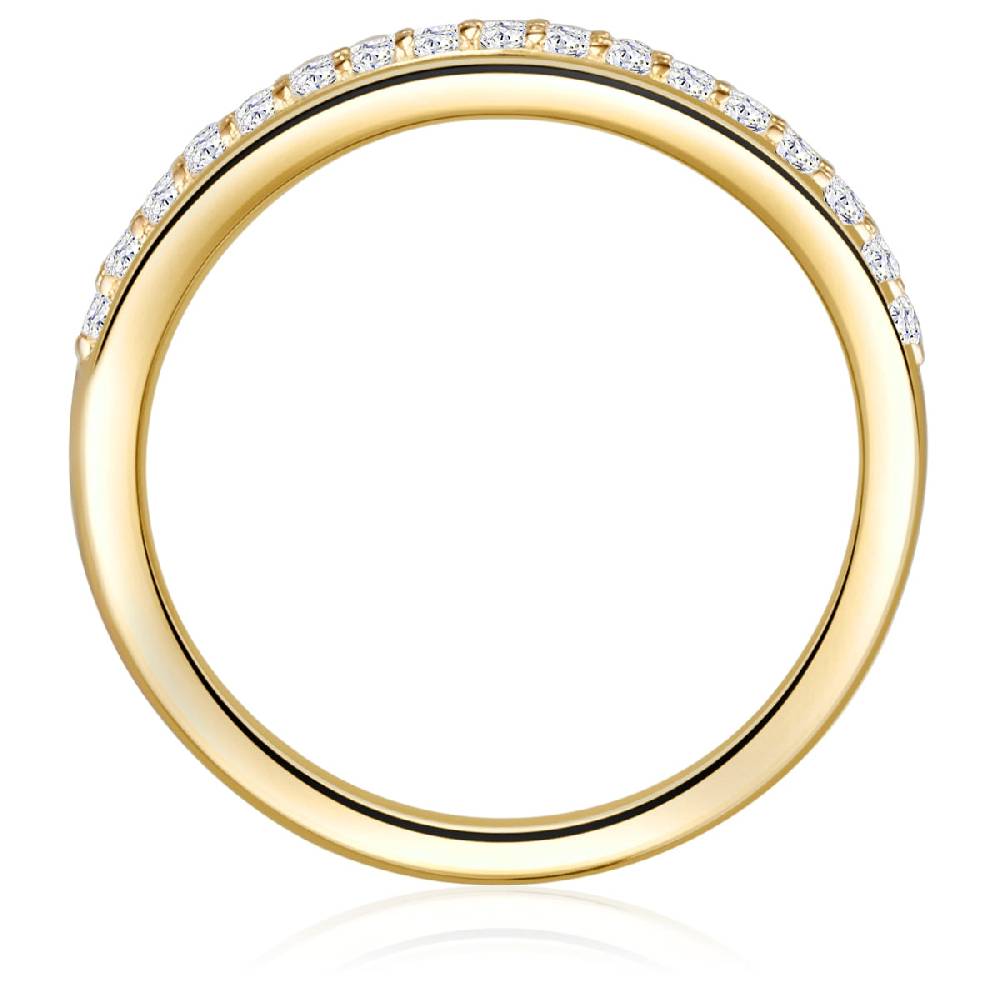 Rafaela Donata Ring Sterling Silber gelbgold Zirkonia weiß Meist gekauft