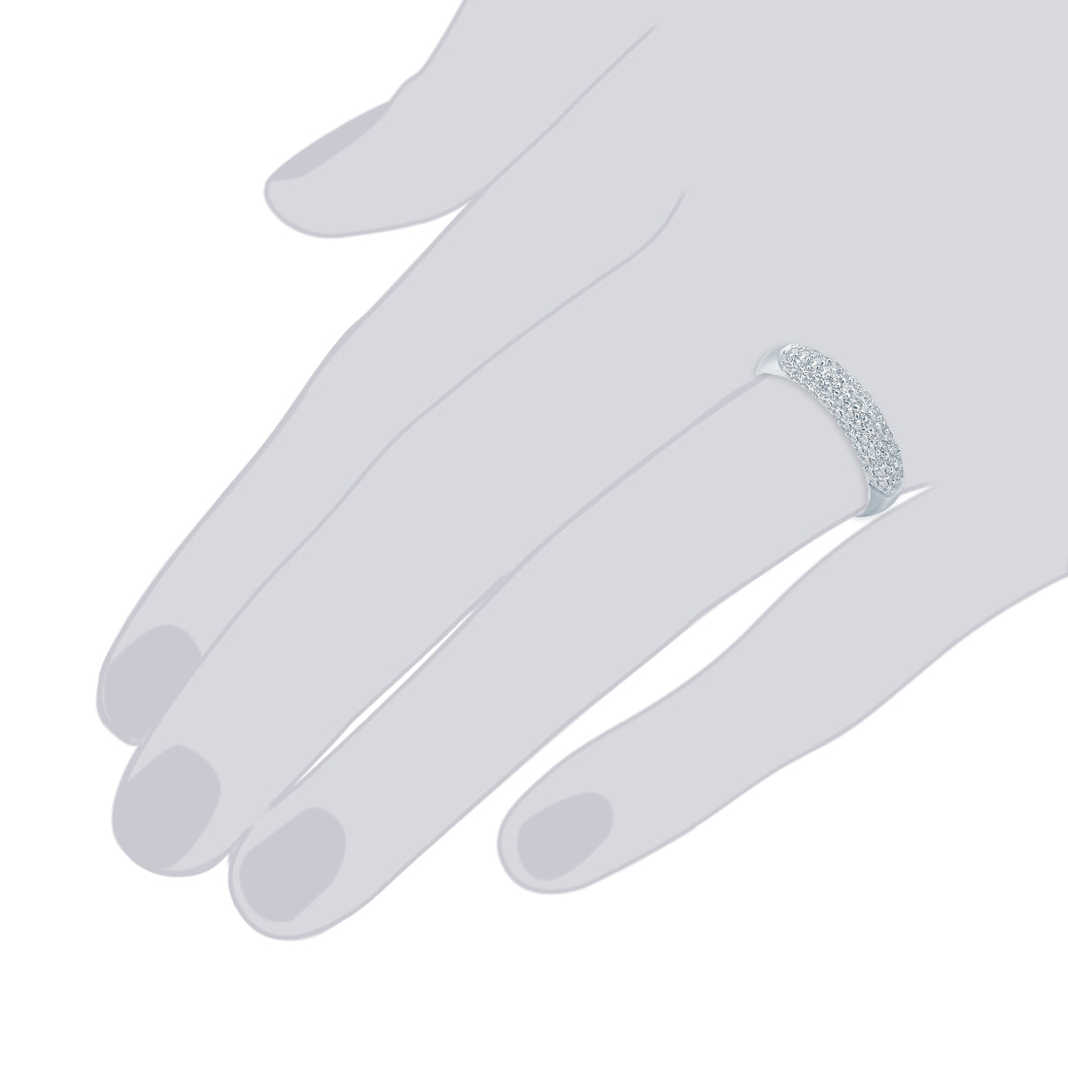 Rafaela Donata Ring Sterling Silber Zirkonia weiß Outlet