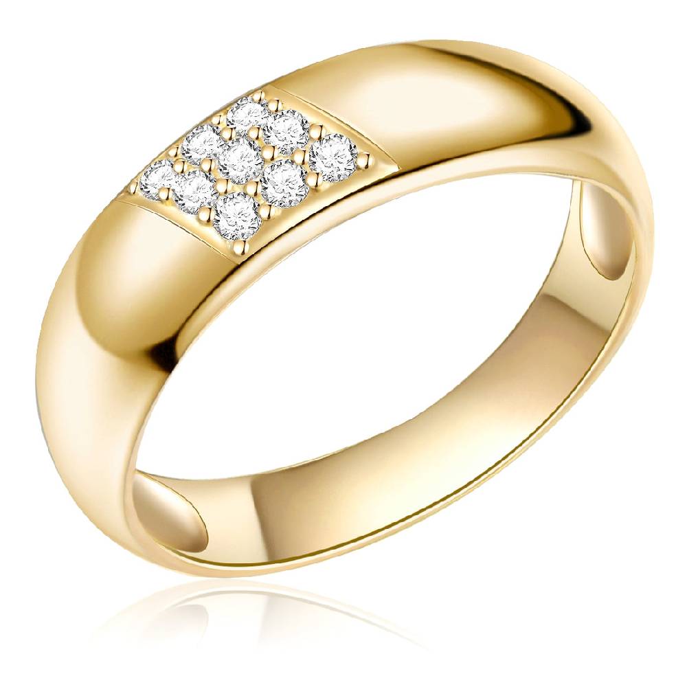 Rafaela Donata Ring Sterling Silber gelbgold Zirkonia weiß