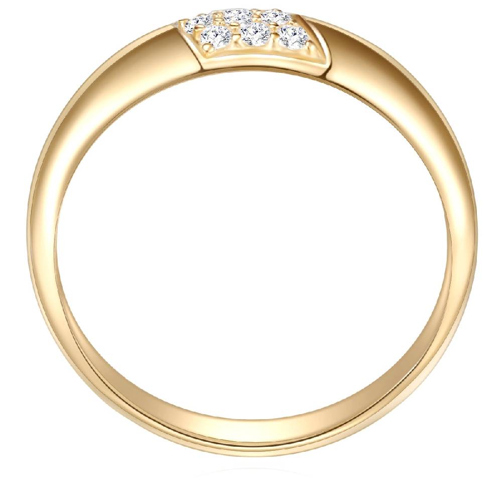 Rafaela Donata Ring Sterling Silber gelbgold Zirkonia weiß Schlussverkauf